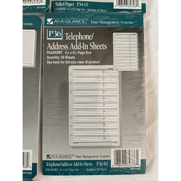 At-A-Glance Passport 4" x 6" P34/P36/P45 Time Management Paper & Tabs Bundle - Picture 3 of 8